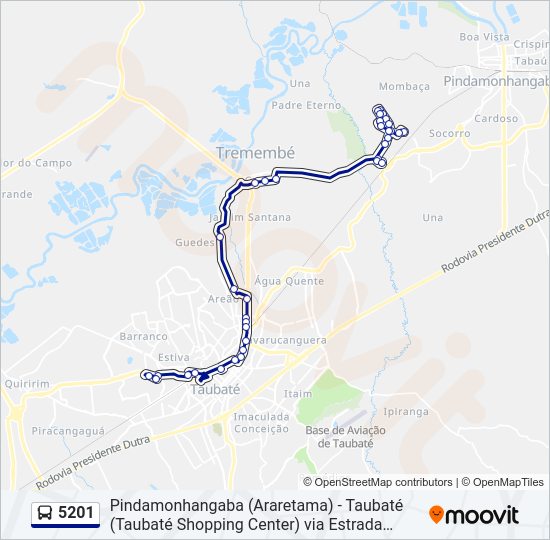 Mapa da linha 5201 de 
