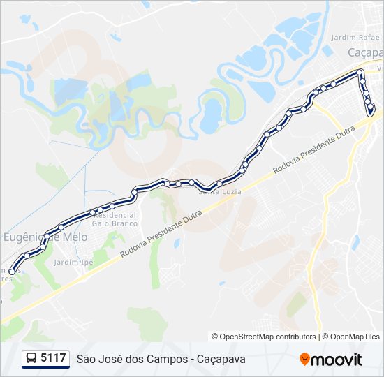 Mapa da linha 5117 de 