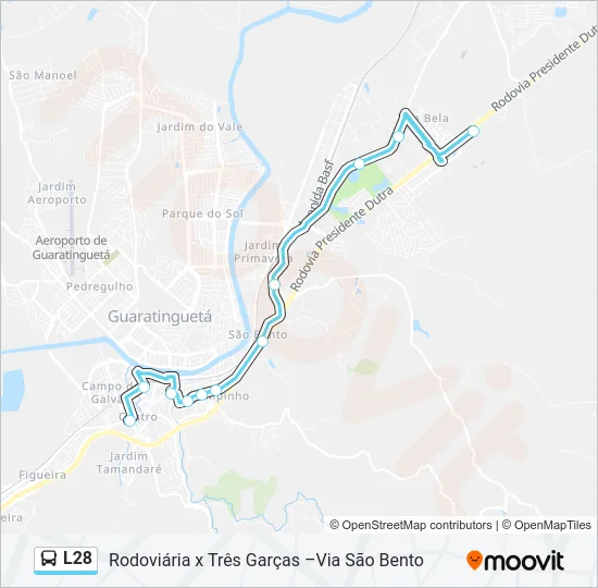 L28 Bus Line Map
