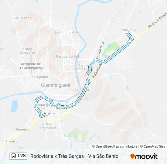 L28 Bus Line Map
