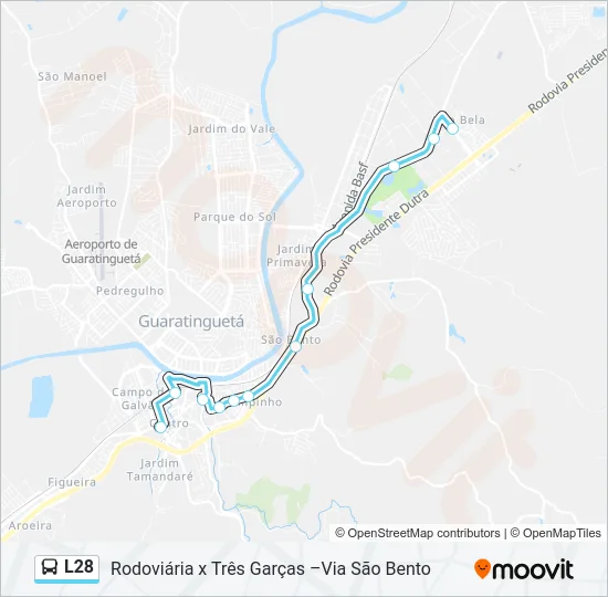 L28 Bus Line Map