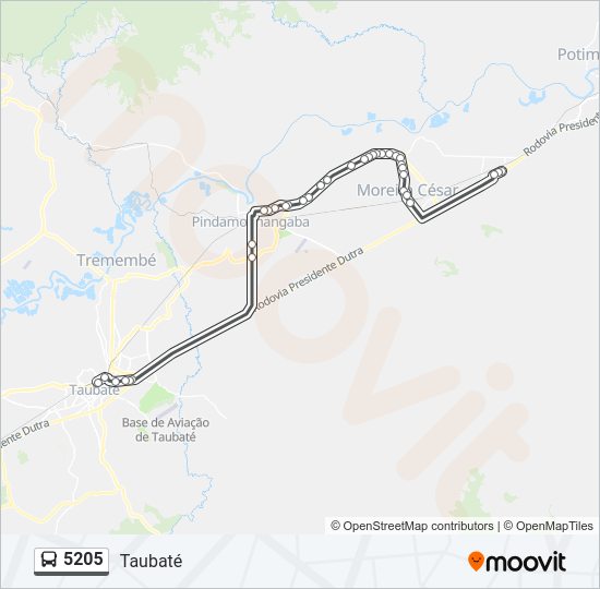 Mapa da linha 5205 de 