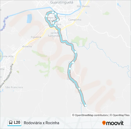 L20 Bus Line Map