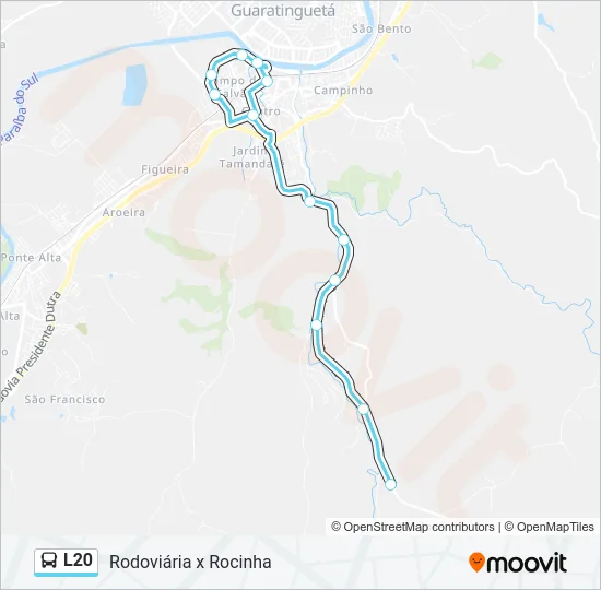 L20 Bus Line Map