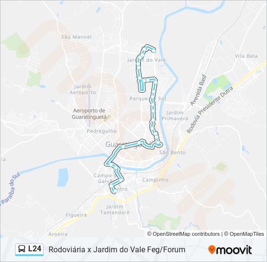 L24 bus Line Map