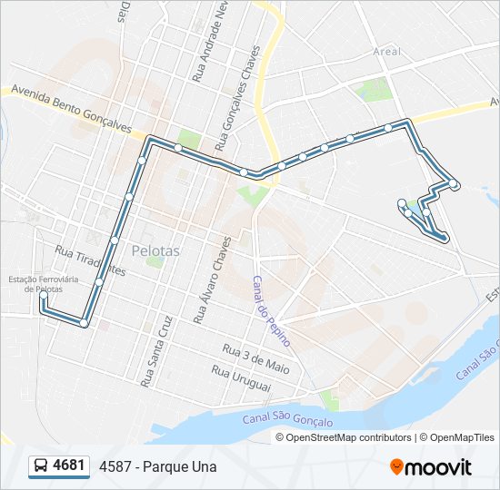 4681 bus Line Map