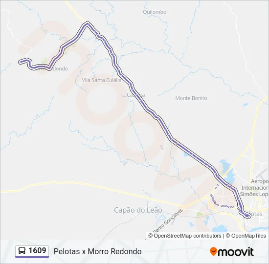 1609 Bus Line Map