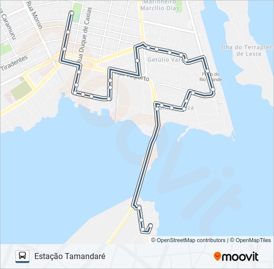 003 MANGUEIRA / LAR GAÚCHO bus Line Map