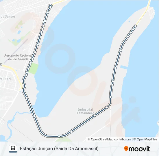030 JUNÇÃO BARRA VIA AVENIDA ITÁLIA  Line Map