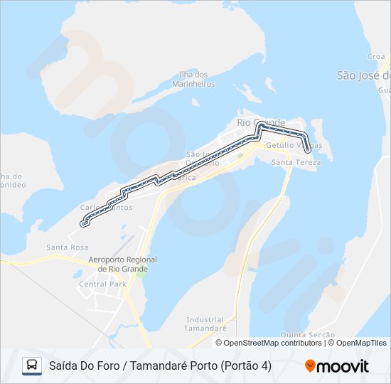 Mapa da linha 027 POLIVALENTE / PROFILURB de 
