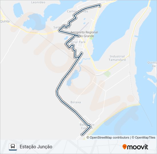 Mapa da linha 008 CASSINO / JUNÇÃO de 