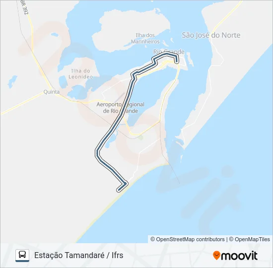 010 CASSINO - CIDADE NOVA  Line Map