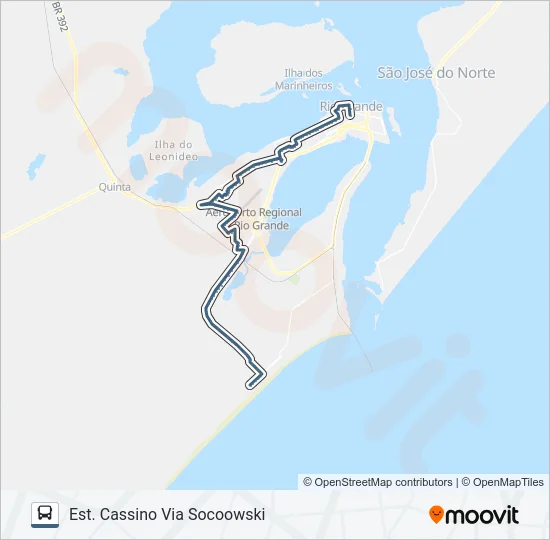010 CASSINO - CIDADE NOVA  Line Map