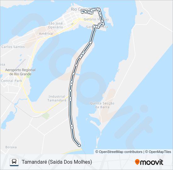 Mapa da linha 029 BARRA de 