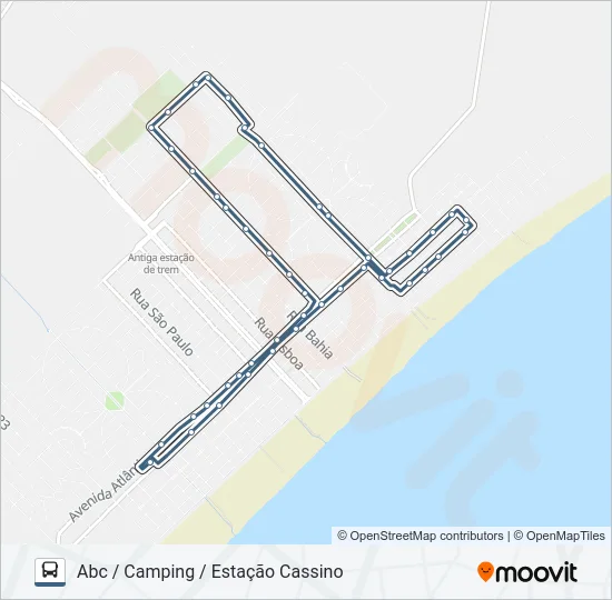 007 CIRCULAR CASSINO - ABC / CAMPING  Line Map