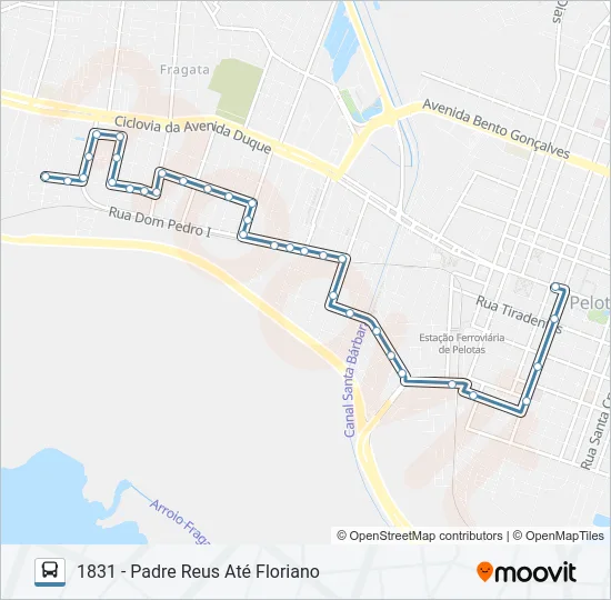 1831 PADRE REUS Bus Line Map