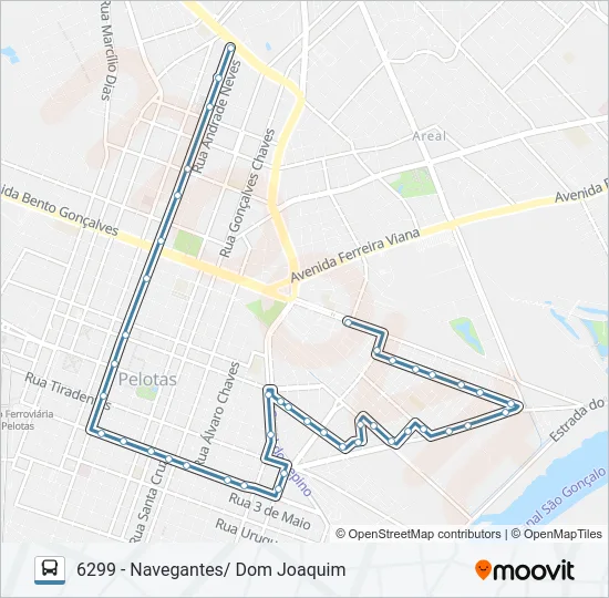 6291 NAVEGANTES COHABPEL Bus Line Map