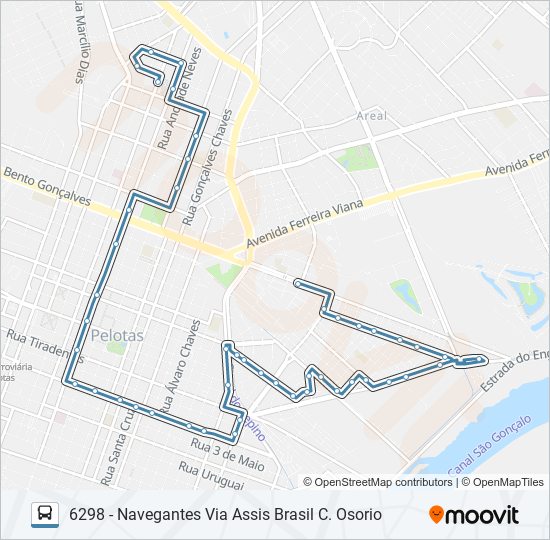 6291 NAVEGANTES COHABPEL bus Line Map