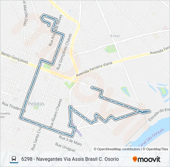 6291 NAVEGANTES COHABPEL Bus Line Map