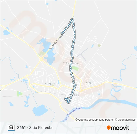 3661 SITIO FLORESTA Bus Line Map