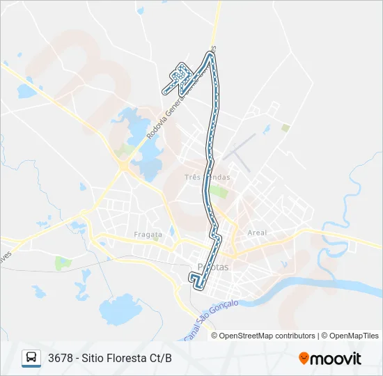 3661 SITIO FLORESTA Bus Line Map