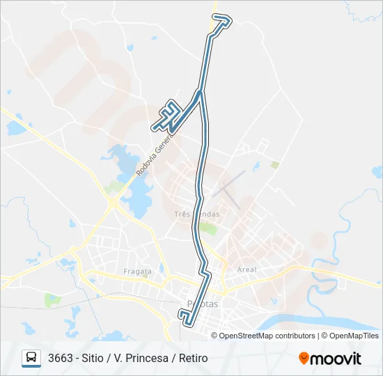 3661 SITIO FLORESTA Bus Line Map