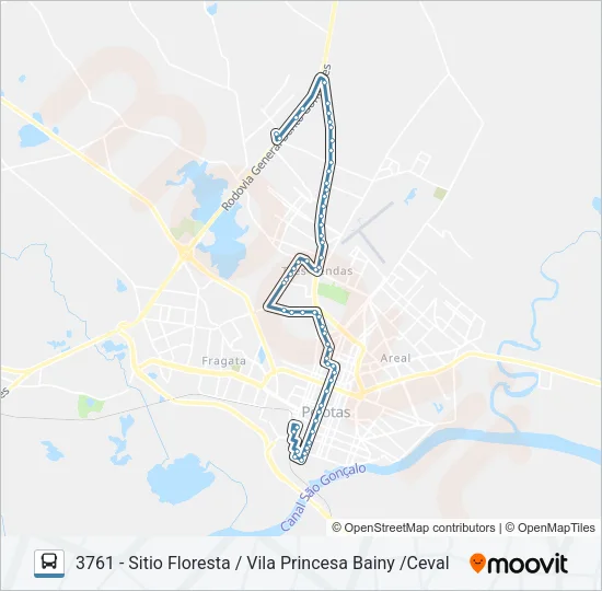 3661 SITIO FLORESTA Bus Line Map