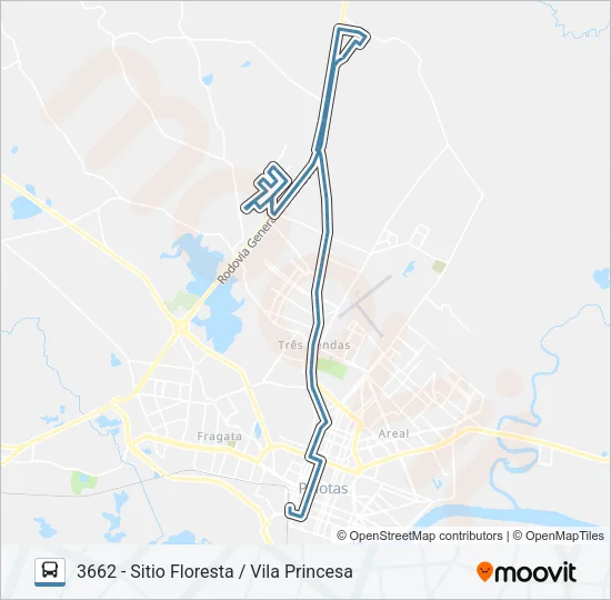 3661 SITIO FLORESTA Bus Line Map