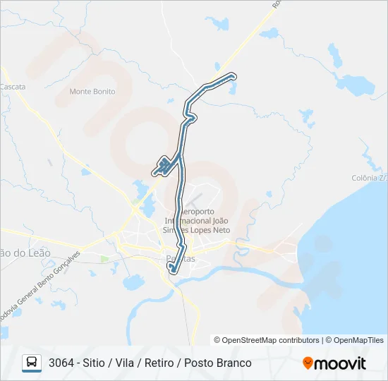 3061 POSTO BRANCO Bus Line Map