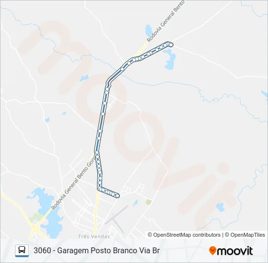 3061 POSTO BRANCO Bus Line Map