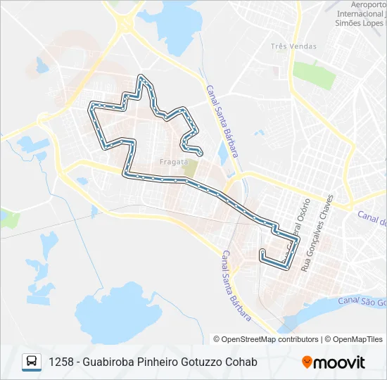 1201 GUABIROBA Bus Line Map
