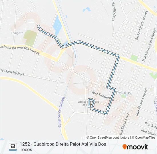 1201 GUABIROBA Bus Line Map