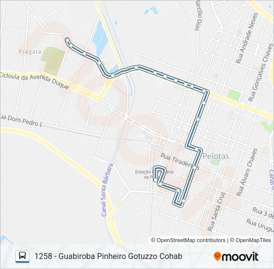 1201 GUABIROBA Bus Line Map