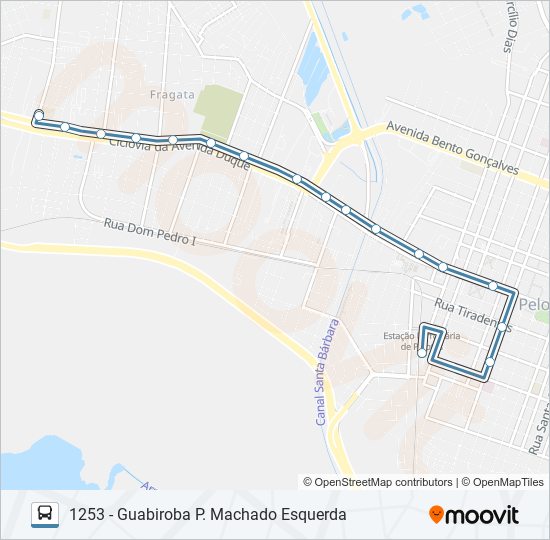 Mapa de 1201 GUABIROBA de autobús