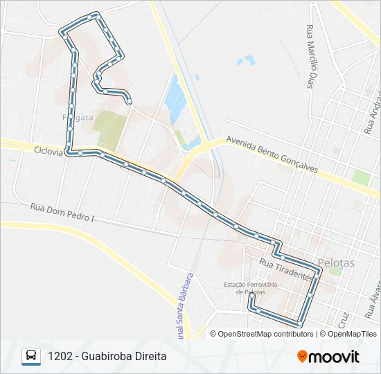 1201 GUABIROBA Bus Line Map