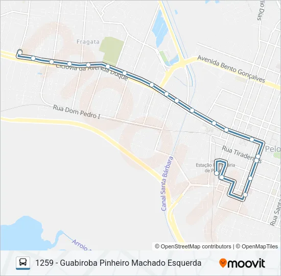 1201 GUABIROBA Bus Line Map