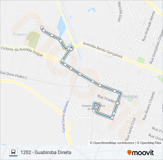 Mapa de 1201 GUABIROBA de autobús