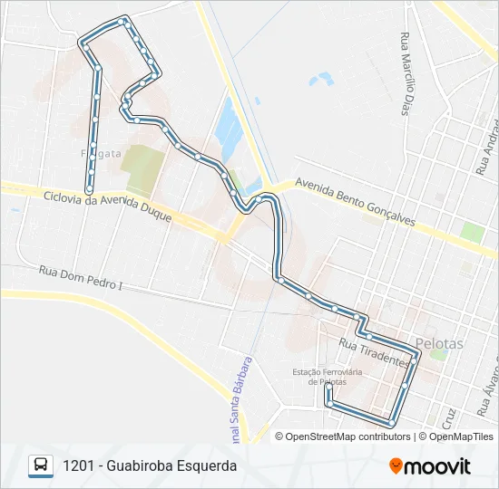 1201 GUABIROBA Bus Line Map