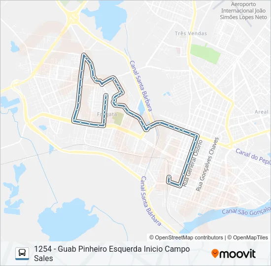1201 GUABIROBA Bus Line Map