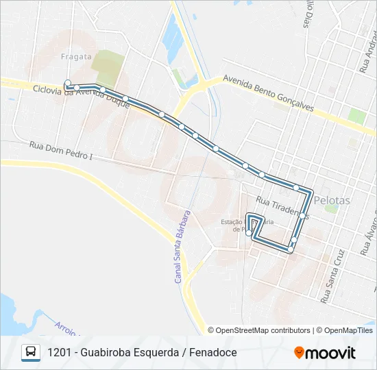 1201 GUABIROBA Bus Line Map