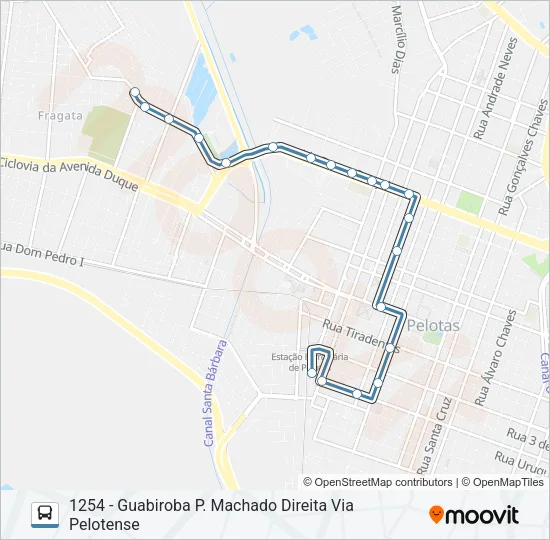 1201 GUABIROBA Bus Line Map