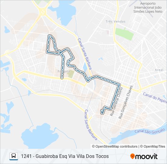 1201 GUABIROBA bus Line Map