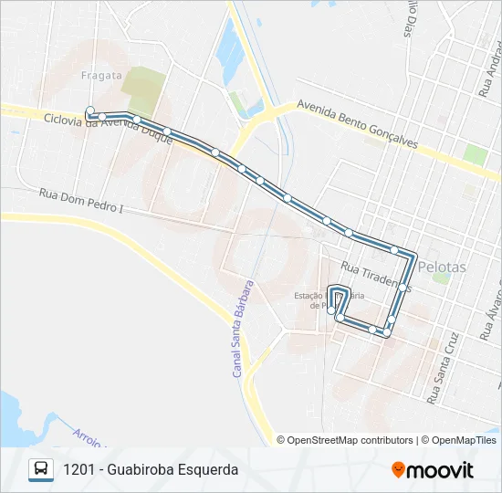 1201 GUABIROBA Bus Line Map