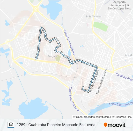 1201 GUABIROBA Bus Line Map