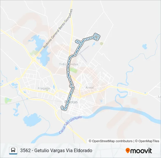 3561 GETULIO VARGAS Bus Line Map