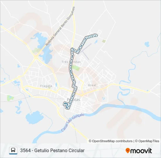 3561 GETULIO VARGAS Bus Line Map