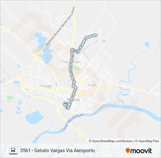 3561 GETULIO VARGAS Bus Line Map