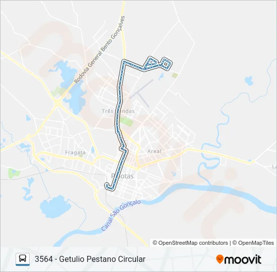 3561 GETULIO VARGAS Bus Line Map