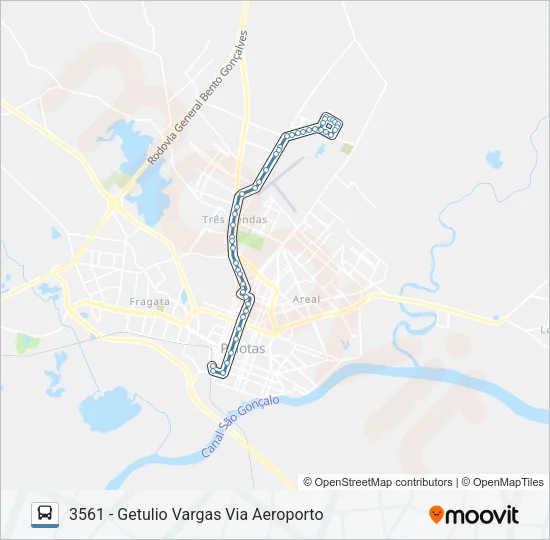 3561 GETULIO VARGAS Bus Line Map