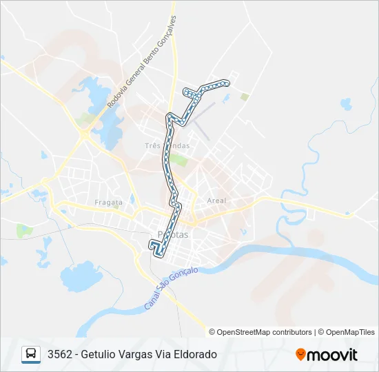 3561 GETULIO VARGAS Bus Line Map